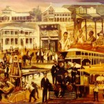 Cooktown Montage, acrylic on canvas, 1966.