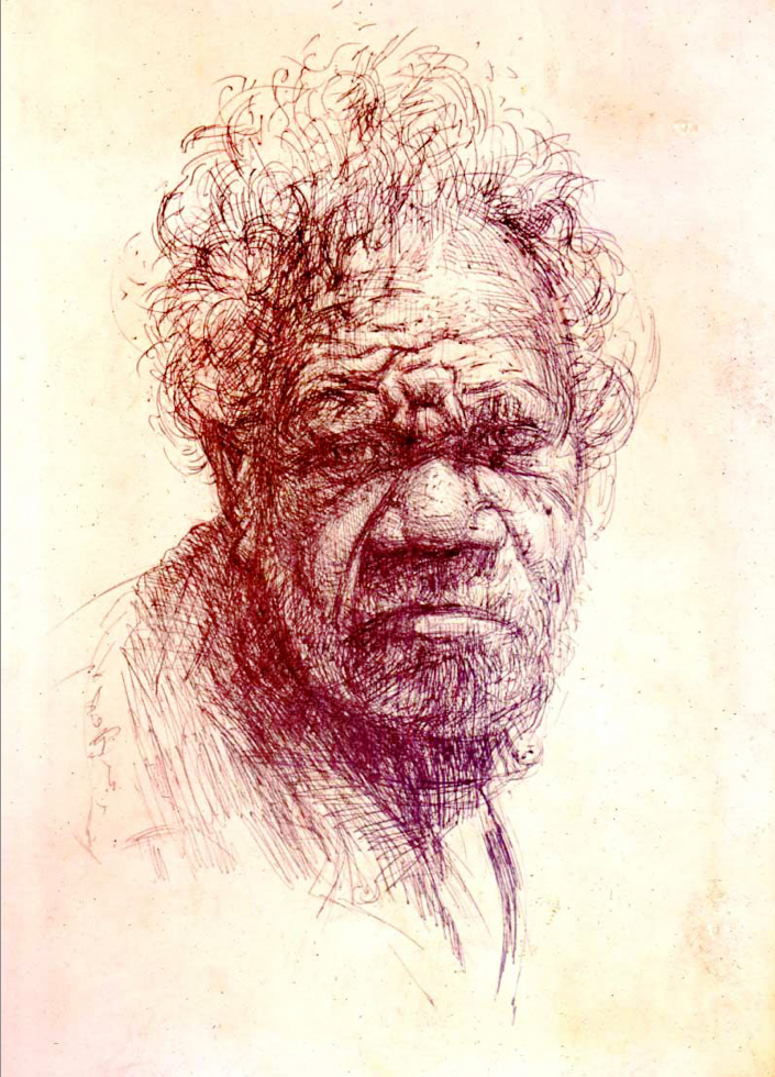 Papitarrekin, Portrait of an Aborigine Man
