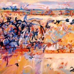 Yee-Ha, 57" x 38" (98cm x 147cm) acrylic on canvas, 2004.